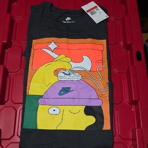 Nike Black T-Shirt with Vibrant Cartoon Graphic